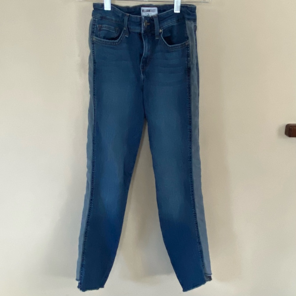 Skinny Jeans William Rast Two Tone Denim Jeans Size 25